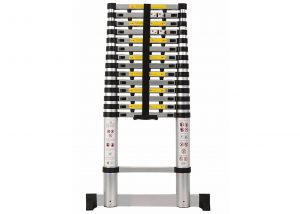 4.4m Telescopic Ladder With Finger Gap And Stabilize Bar