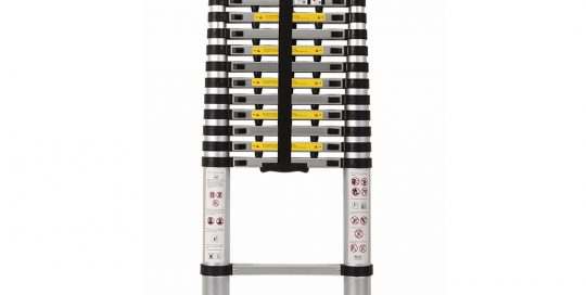 4.4m Telescopic Ladder With Finger Gap And Stabilize Bar