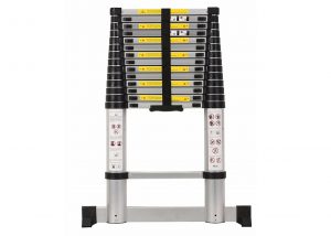 4.4m Telescopic Ladder With Stabilize Bar