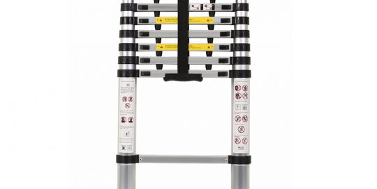 2.9m Telescopic Ladder With Finger Gap And Stabilize Bar