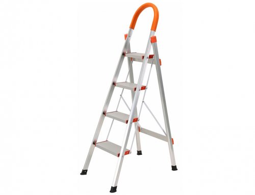 4 Step Aluminum Ladder Folding Platform Stool