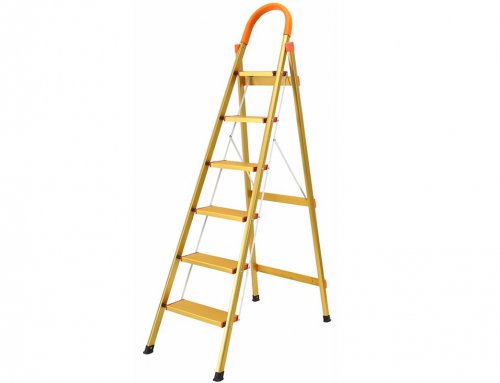 JHM0306K 6 Step Aluminum Ladder Folding Platform Stool