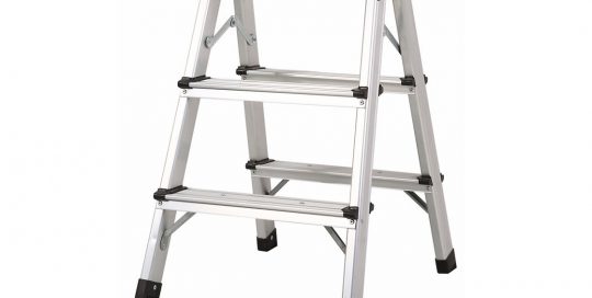 Aluminum double sided ladder 3 steps