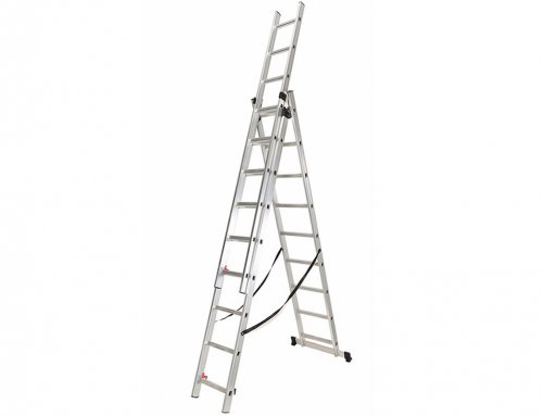 3-Section Extension Ladder  3×9 rungs