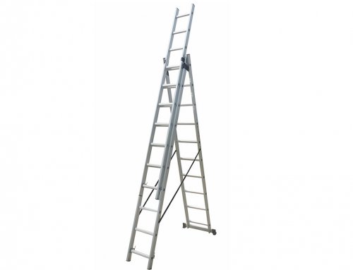 3-Section Extension Ladder  3×10 rungs