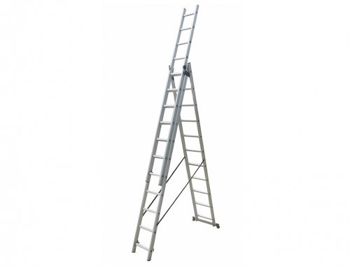 3-Section Extension Ladder  3×11 rungs