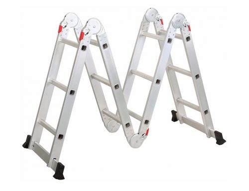 4X3 Aluminum multi purpose folding ladder  (Big Hinge)