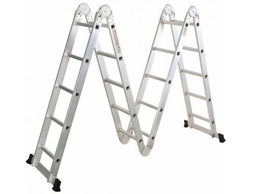 4X5 Aluminum multi purpose folding ladder  (Big Hinge)