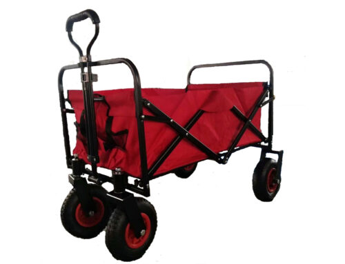 Folding Collapsible Sturdy Steel Frame Beach Wagon