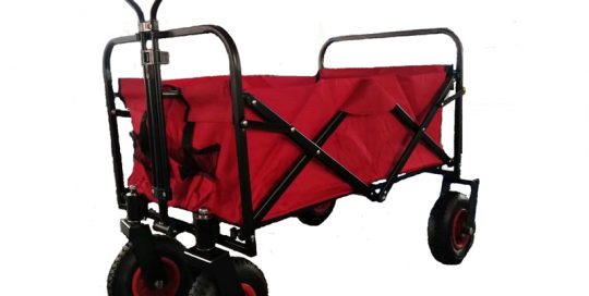 Folding Collapsible Sturdy Steel Frame Garden/Beach Wagon/Cart