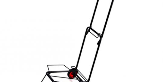 Plastic sprayed steel trolley luggage