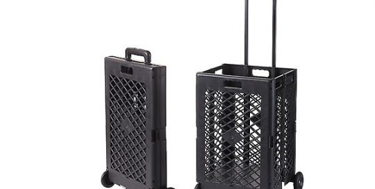 Wheeled Shopping Storage Crate Box