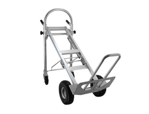 Heavy Duty 3-in-1 Aluminum Hand Truck Foldable Dolly Cart 550 lb Capacity